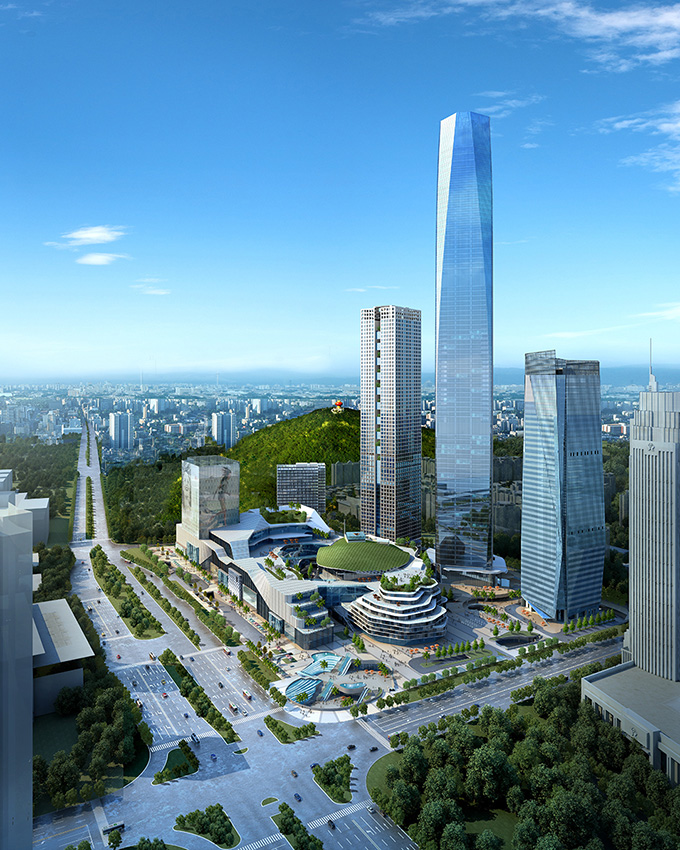 东莞民盈国贸中心冷却塔效率提示改造
